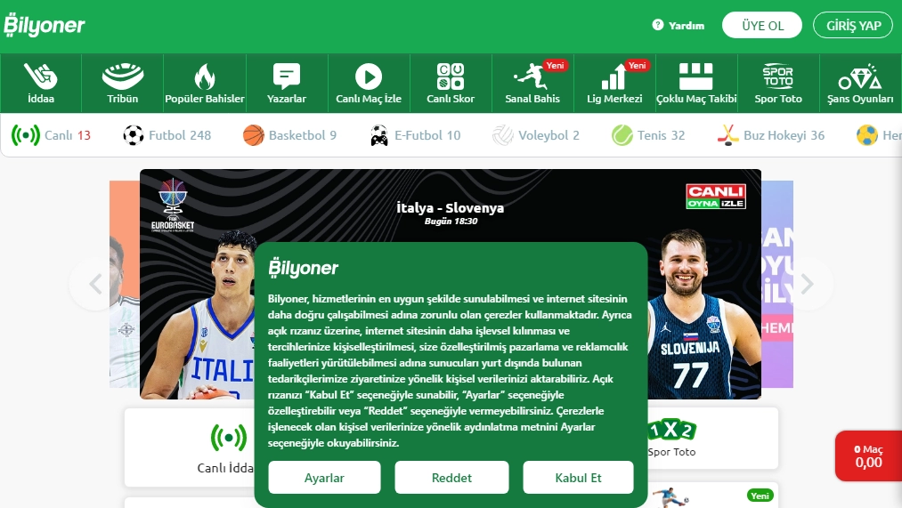 Bilyoner Casino